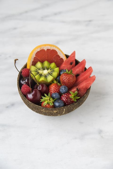 Bowl of fresh seasonal fruit